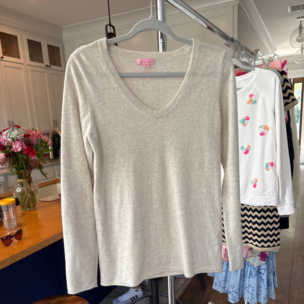 Lilly Pulitzer 100% Cashmere Sweater Sz M